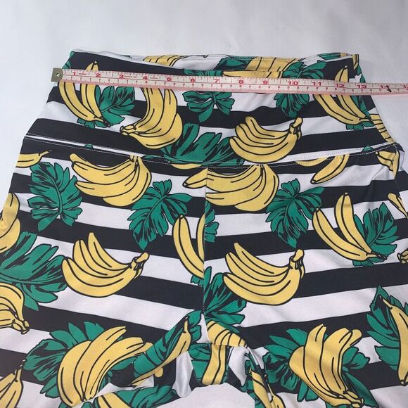 Tipsy Elves Women's Leggings Full Length banana Patterened Leggings Small summer - Picture 3 of 8